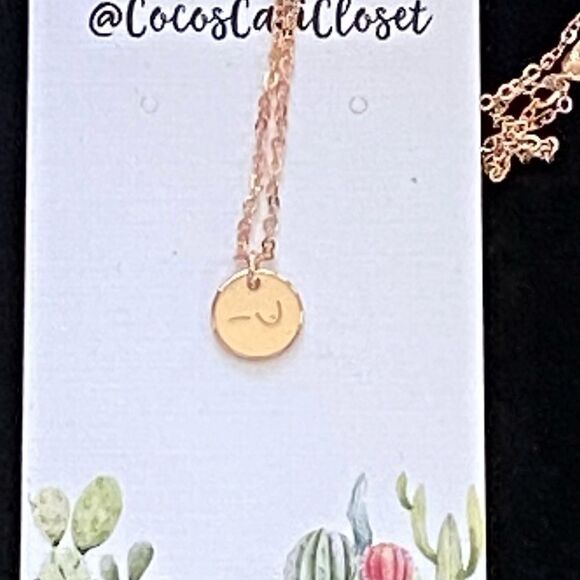 Delicate Rose Gold Tone Just One Breast Cancer Mastectomy Pendant Necklace NWT - Picture 7 of 12